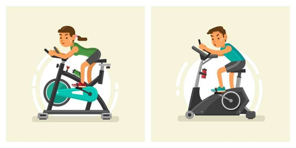 Difference between spin bike and exercise bike